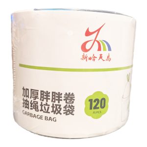 新哈天马加厚型胖胖卷抽绳垃圾袋1卷*120只